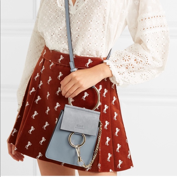 SOLD-Chloe Faye small bracelet bag- suede calf - Picture 7 of 8